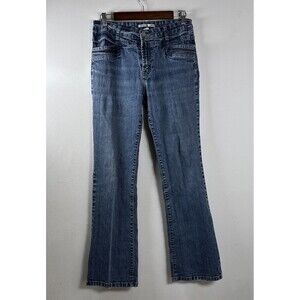 Vintage Y2K Adolfo Jeans Women’s 8 Blue Denim Straight Leg Zipper Pockets